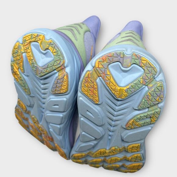 Hoka Clifton 8 Athletic Running Shoes in Baby Lavender/Smoke Green Size 7.5B - Picture 11 of 16